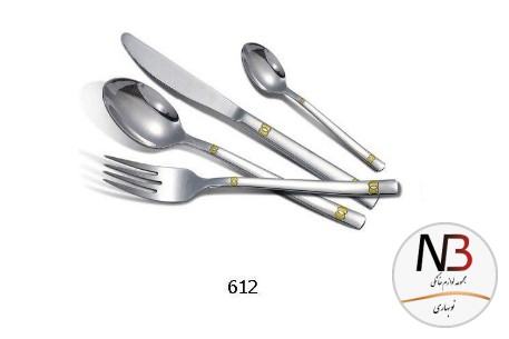 قاشق-چنگال-128پارچه-طلایی-612-2347-عرشیا-12-نفره