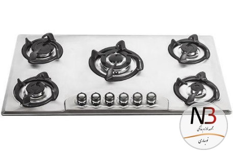 اجاق-صفحه-ای-پنج-شعله-رمگا-استیل-520-t