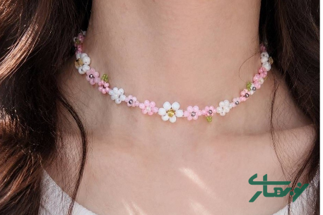 عکس محصول - گردنبندگل-گلی-مدل-چوکر-چسب-گردن