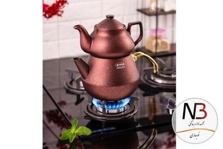 عکس محصول - ست-کتری-و-قوری-دسته-طلایی-تمام-گرانیت-ریور