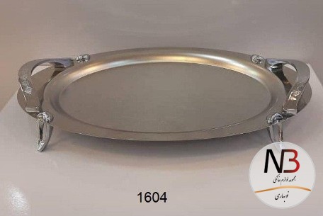 عکس محصول - سینی-بیضی-پایه-دار-گلدار-1604-ساپر