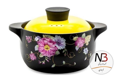 عکس محصول - قابلمه-سرامیکی-بدنه-گلدار-سایز-6000-موسیو