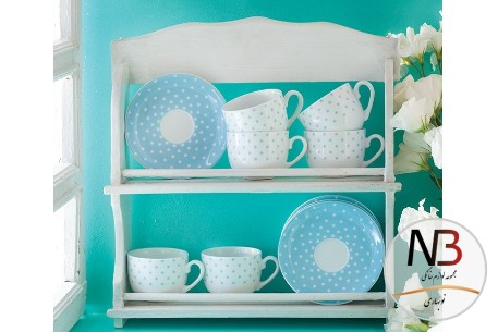 عکس محصول - سرویس-چینی-12-پارچه-چایخوری-زرین-مدل-اسپاتی-آبی