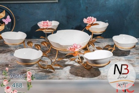 ظرف-پذیرایی-گرد-رومیزی-ntc-025-nt