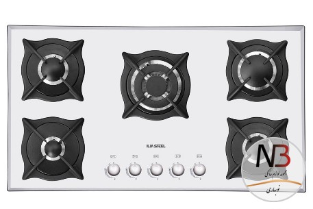 اجاق-گاز-ایلیا-استیل-شیشه-ایی-مدل-iliasteel-g524
