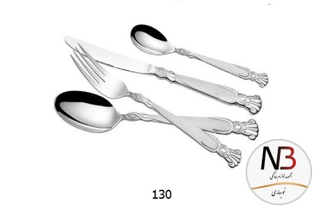 قاشق-چنگال-24-پارچه-پایه-دار-سیلور-1522-130-عرشیا-arshia