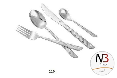 قاشق-چنگال-24-پارچه-پایه-دار-سیلور-116-1708-عرشیا-arshia