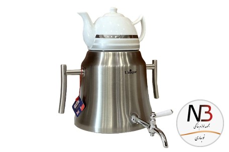 ست-کتری-استیل-با-قوری-چینی-یونیک-un-7204