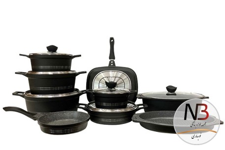 سرویس-19-پارچه-مشکی-کلاسیک-یونیک-کد-8898