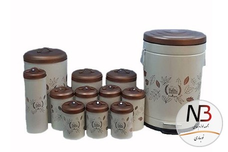 سرویس-آشپزخانه-12-پارچه-فانتزی-پاییز-درب-مسی-8001-یونیک