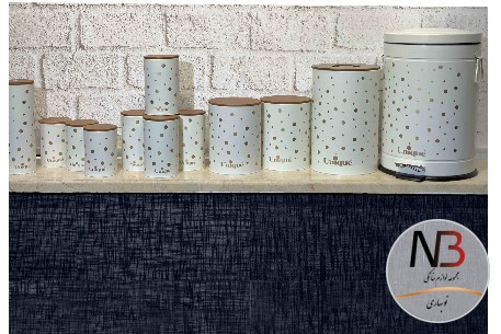 عکس محصول - سرویس-آشپزخانه-12-پارچه-فانتزی-توپی-درب-طلایی-8037-یونیک