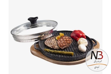 تابه-گریل-چدن-گرد-کوچک-یونیک-مدل-6005