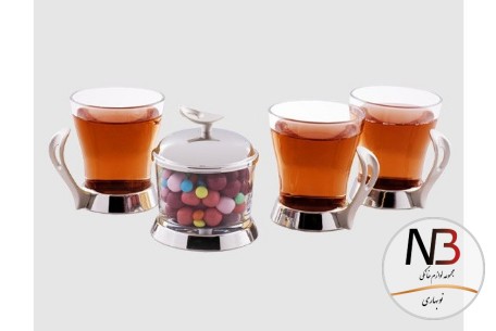 ست-چایخوری-با-قندان-قایقی-نقره-ای-یونیک-مدل-3866
