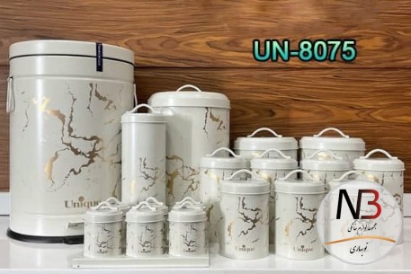 سرویس-آشپزخانه-19-پارچه-طرح-ماربل-یونیک-مدل-8075