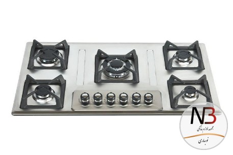 560-t-اجاق-صفحه-ای-پنج-شعله-رمگا-استیل