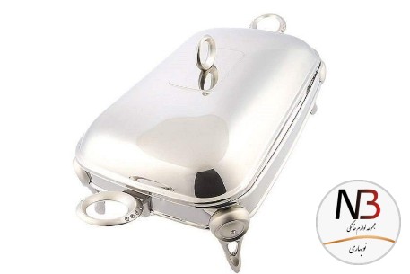 عکس محصول - سوفله-مستطیل-بزرگ-نگین-دار-نقره-ای-یونیک-3606