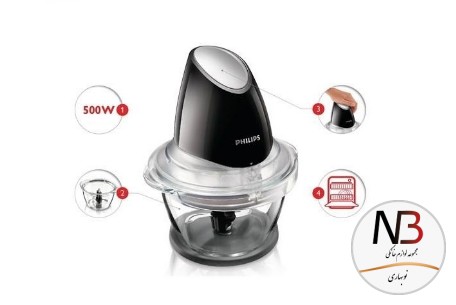 عکس محصول - خردکن-1399-فیلیپس-400-وات-مشکی-ظرف-شیشه-ای