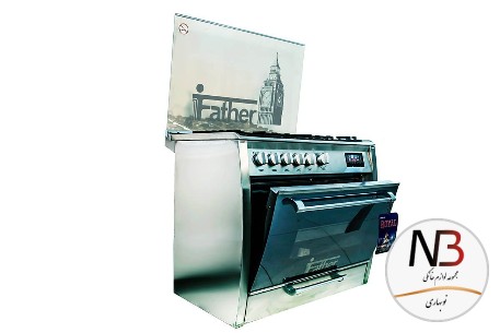 عکس محصول - اجاق-گاز-فردار-5-شعله-آی-فادر-مدل-رویال-تمام-استیل