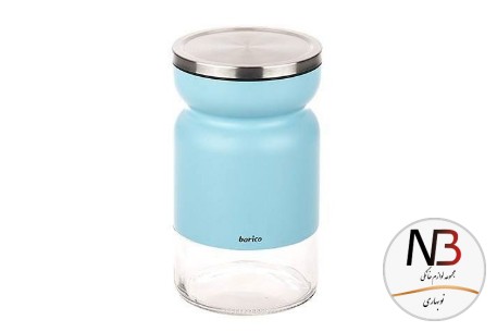 عکس محصول - جای-حبوبات-آبی-سایز-متوسط-کد-2300-باریکو