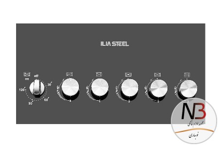 عکس محصول - اجاق-گاز-ایلیا-استیل-شیشه-ایی-مدل-iliasteel-g503-d