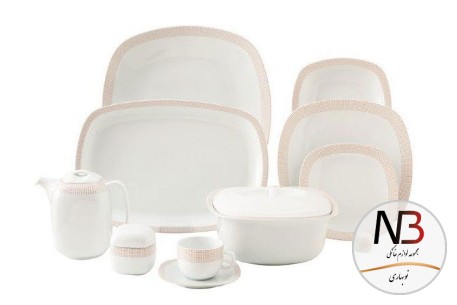 سرویس-98پارچه-12نفره-مریدین-رزگلد-زرین